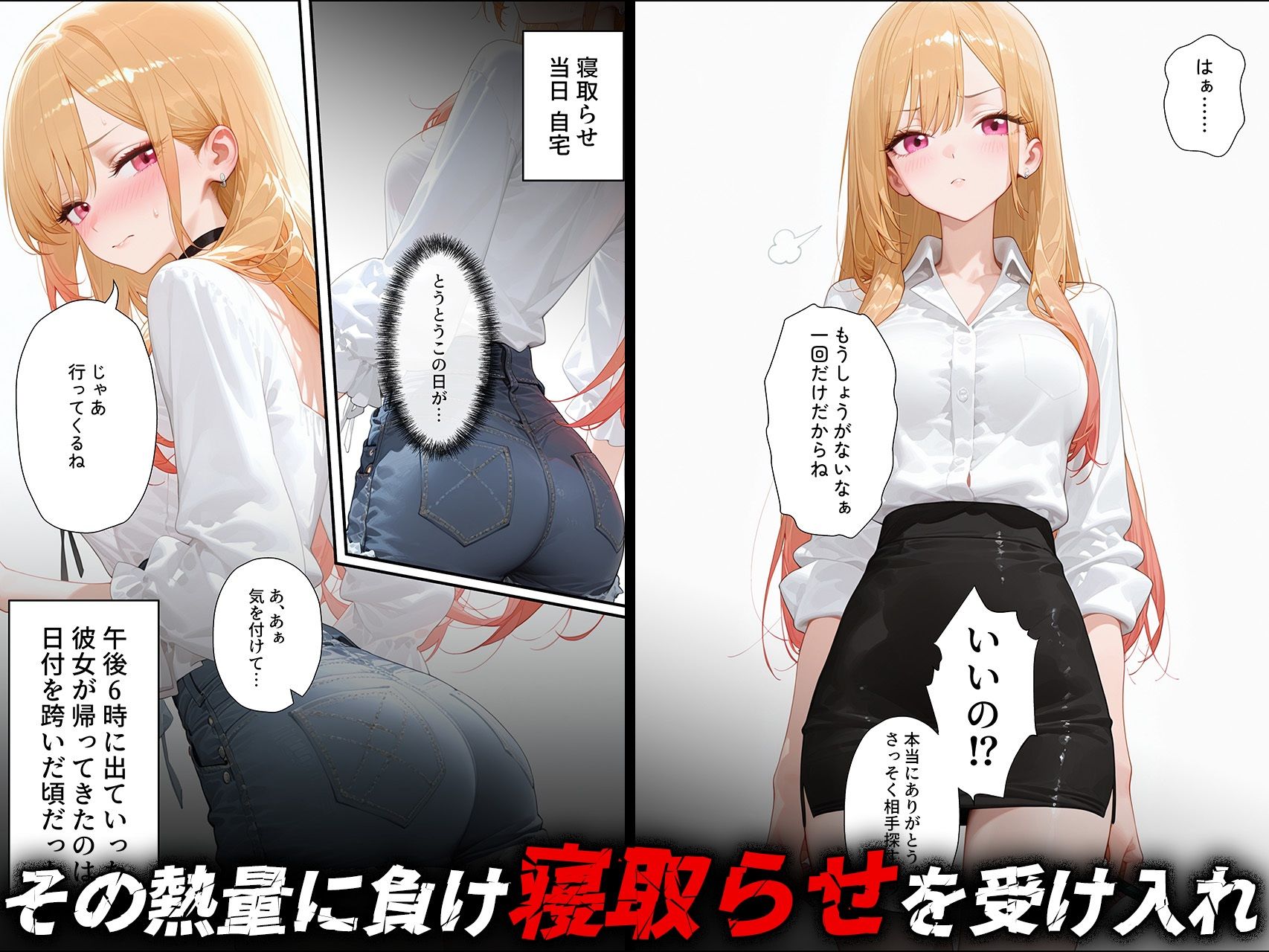 寝取らせ提案したら彼女との仲が親密になった話【喜多川◯夢】 - サンプル画像 2