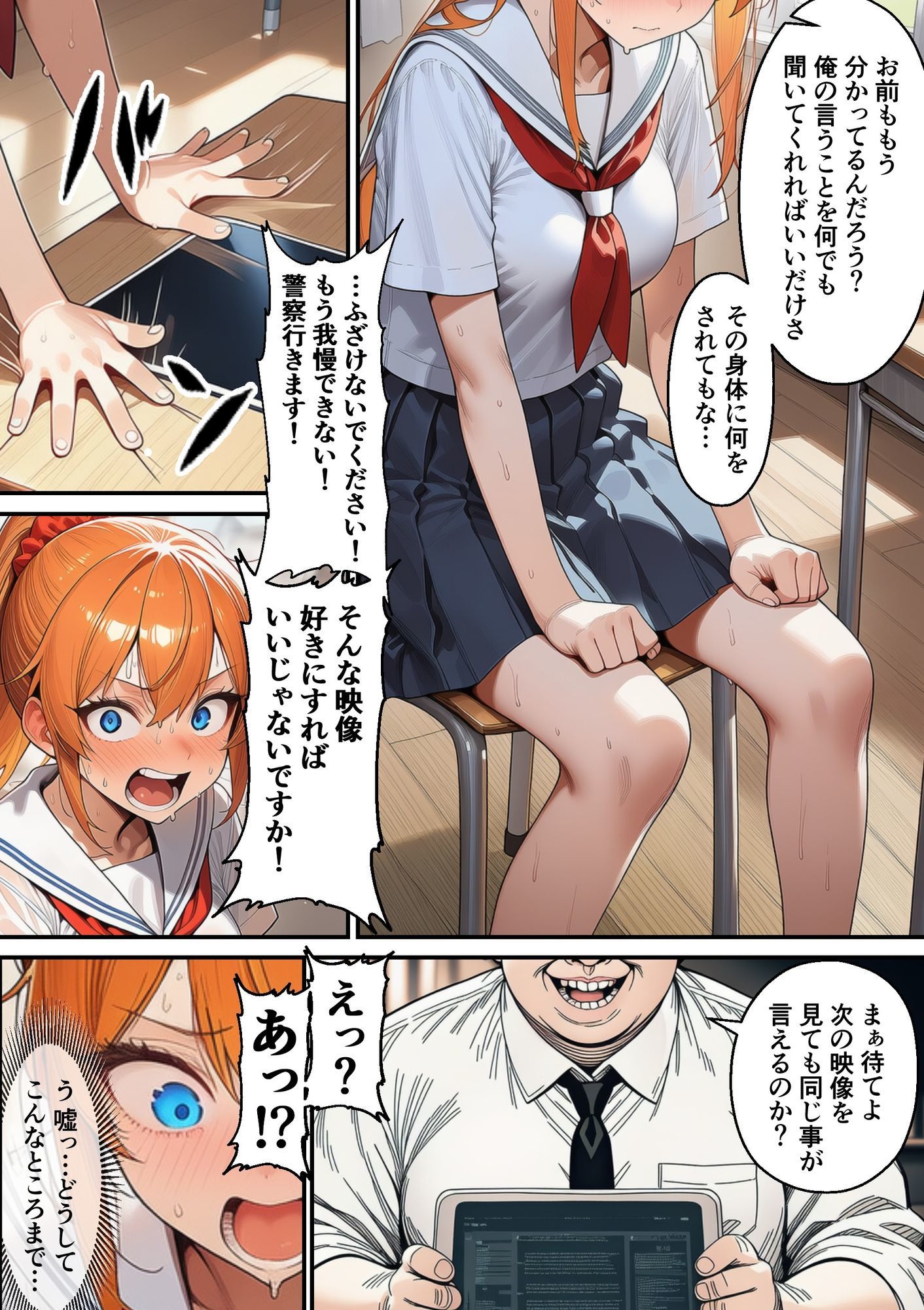 瑠璃川姉妹の羞恥被害 - サンプル画像 1
