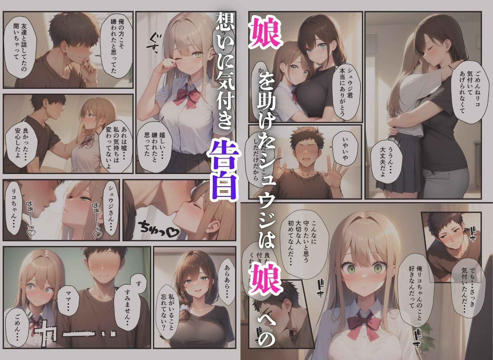 隣に引っ越してきた美人母娘とハーレム親子丼 - サンプル画像 7
