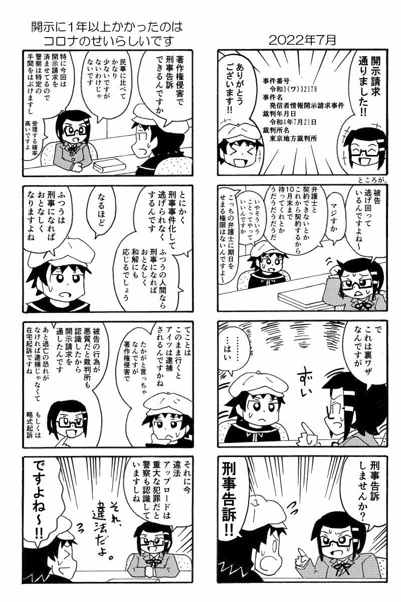 俺のマンガを無断転載したヤツが前科者になった話。プレビュー版 - サンプル画像 2