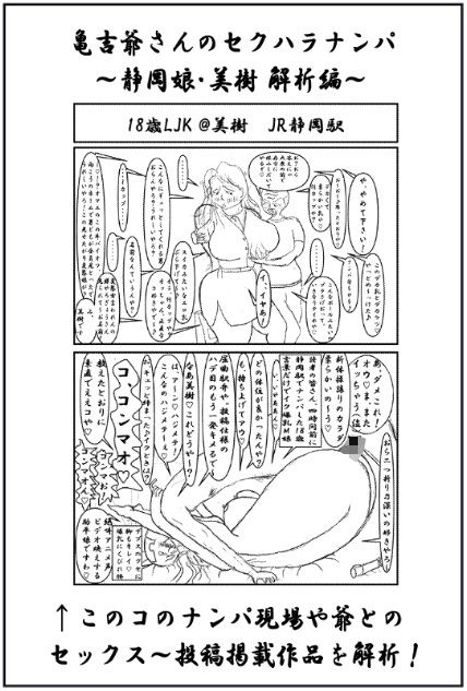 亀吉爺さんのセクハラナンパ 〜静岡娘・美樹 解析編〜 - サンプル画像 1