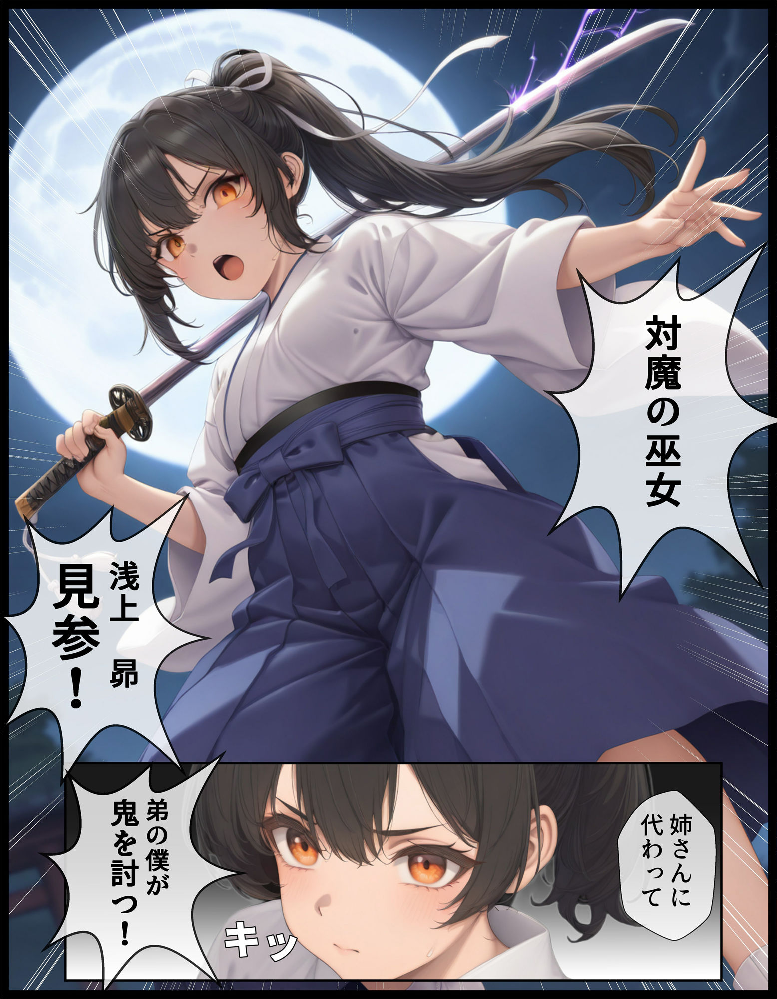 TSしてシたいこと〜姉の代わりに対魔の巫女となった弟鬼のチ〇ポに快楽堕ちしてしまう〜 - サンプル画像 5