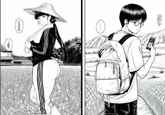人妻しかいない村に行ったら想定外にエロかった - サンプル画像 2