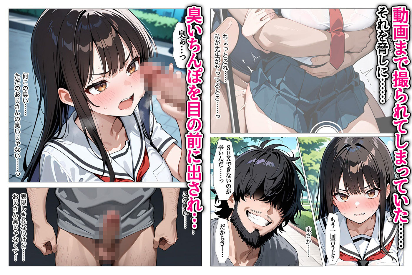 ホームレスの激クサちんぽで中出しされました - サンプル画像 8