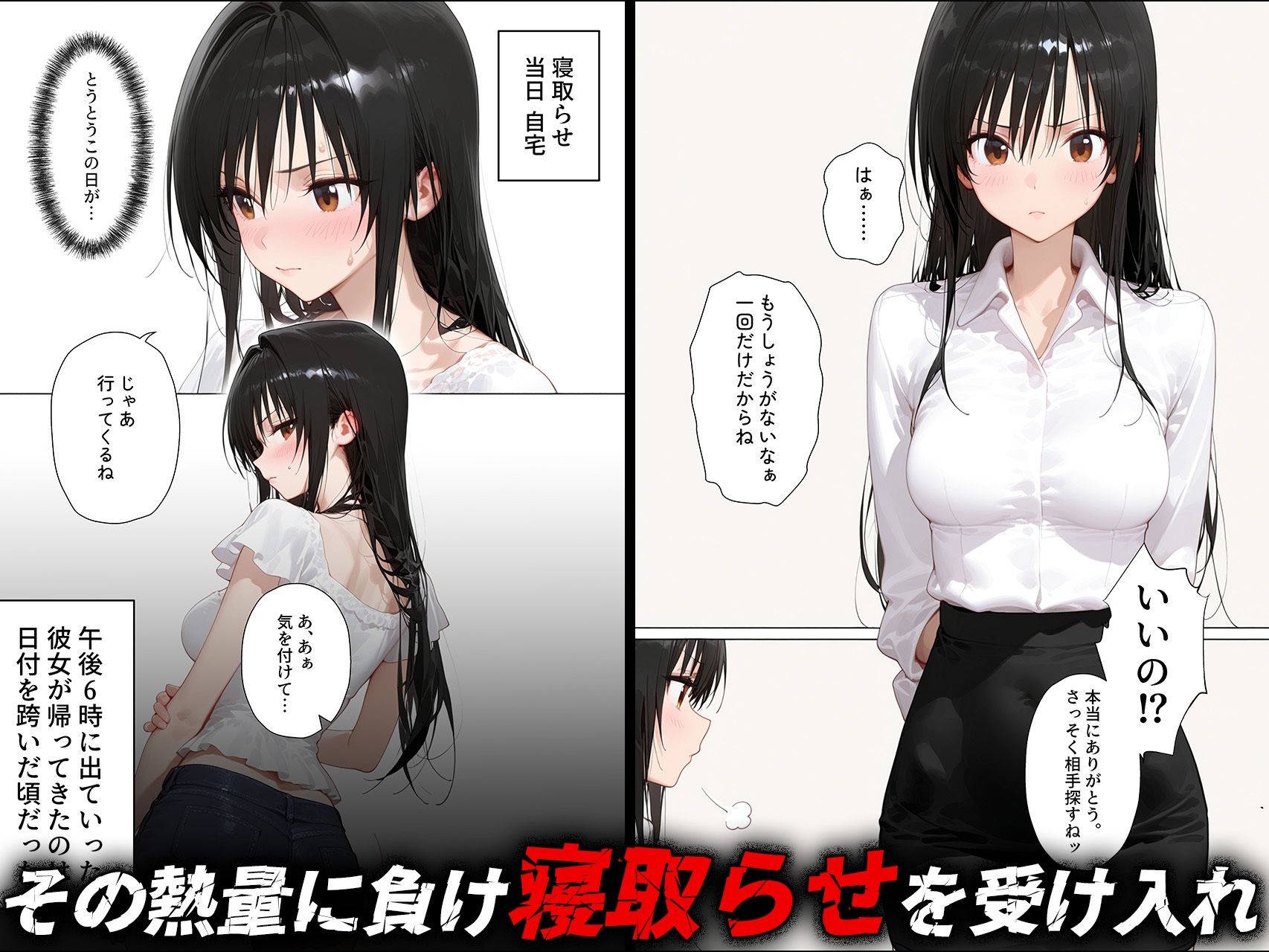 【古手◯唯】寝取らせ提案したら彼女との仲が親密になった話 - サンプル画像 2