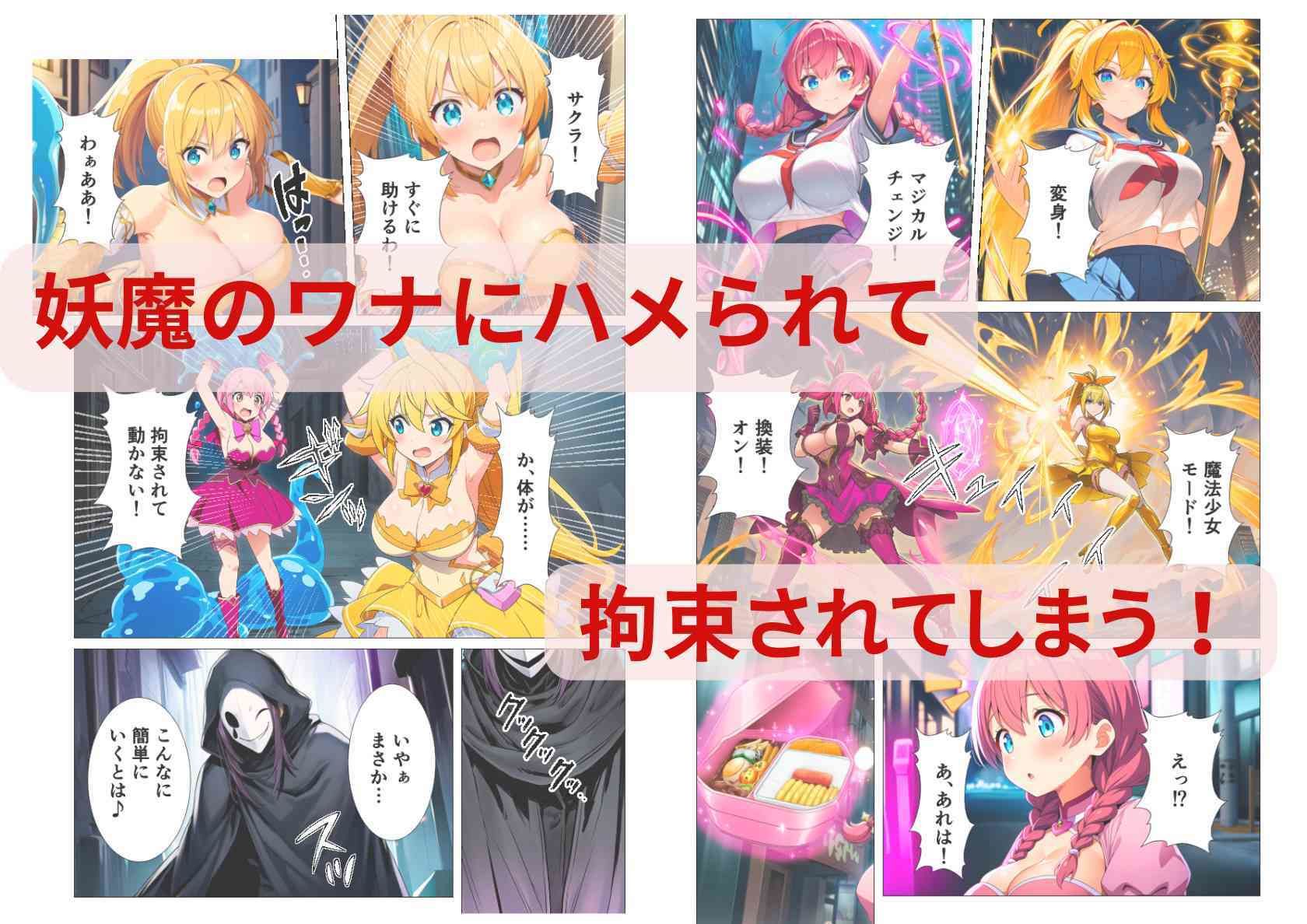 悪堕ち魔法少女〜悦楽の姉妹丼〜 - サンプル画像 2