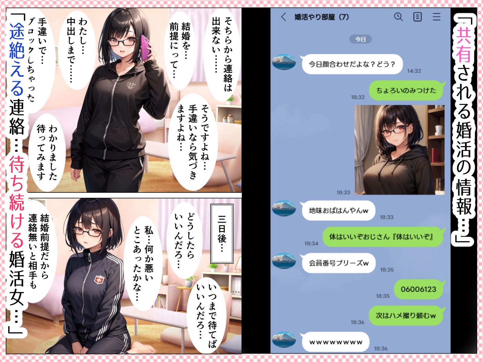 結婚に憧れる婚活女子（32）が婚活アプリでヤラレまくる話 - サンプル画像 8