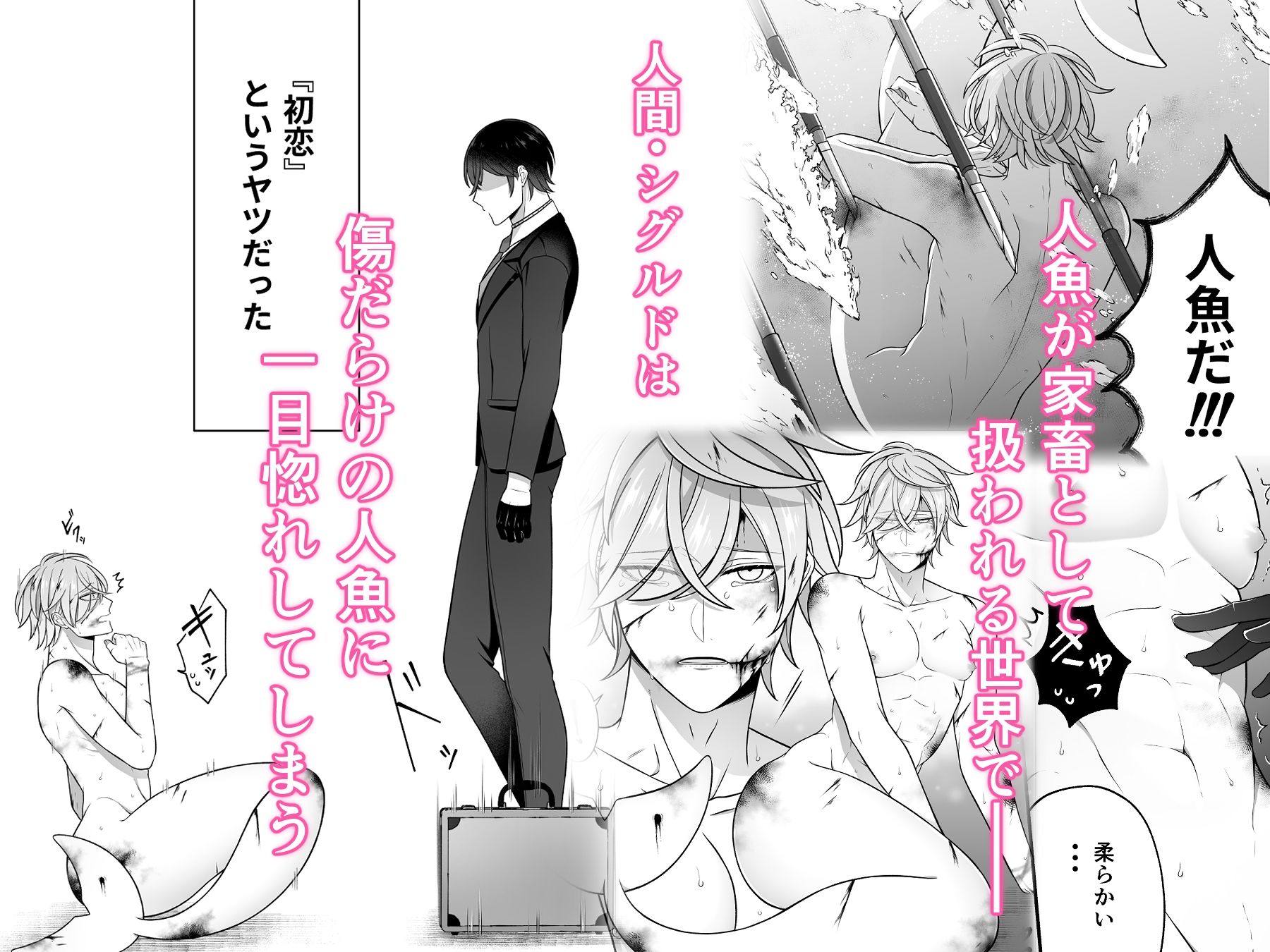 傷ついた人魚を拾ったら懐かれた話 - サンプル画像 1