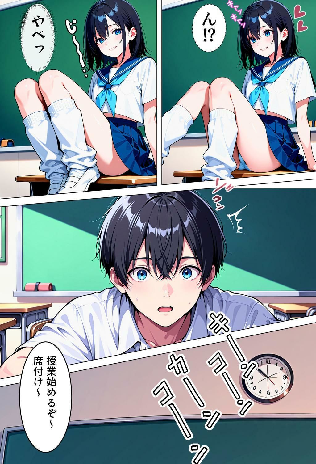 転校先の女の子が男の娘で、ち♂ち♂でお仕置きされた話 - サンプル画像 2