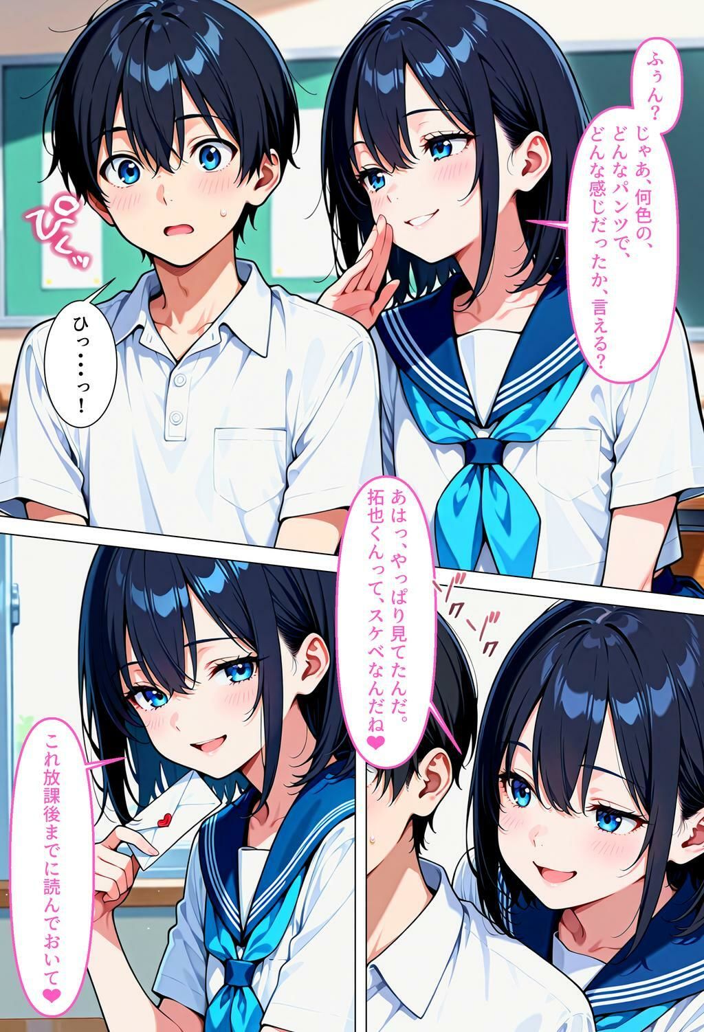 転校先の女の子が男の娘で、ち♂ち♂でお仕置きされた話 - サンプル画像 4