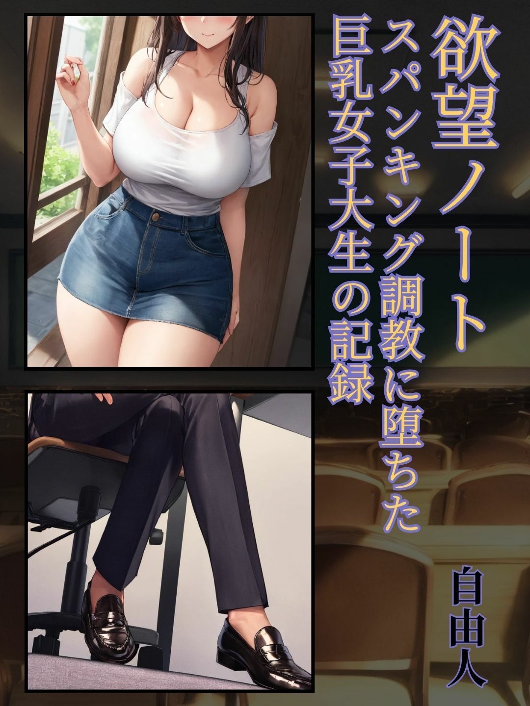 欲望ノート:スパンキング調教に堕ちた巨乳女子大生の記録［スマホ向け］ - サンプル画像 1