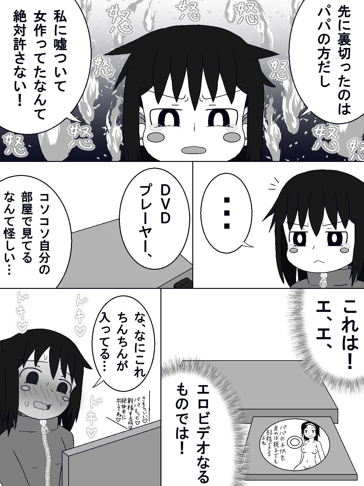 パパに中出しされた‐この娘の中に出した - サンプル画像 4