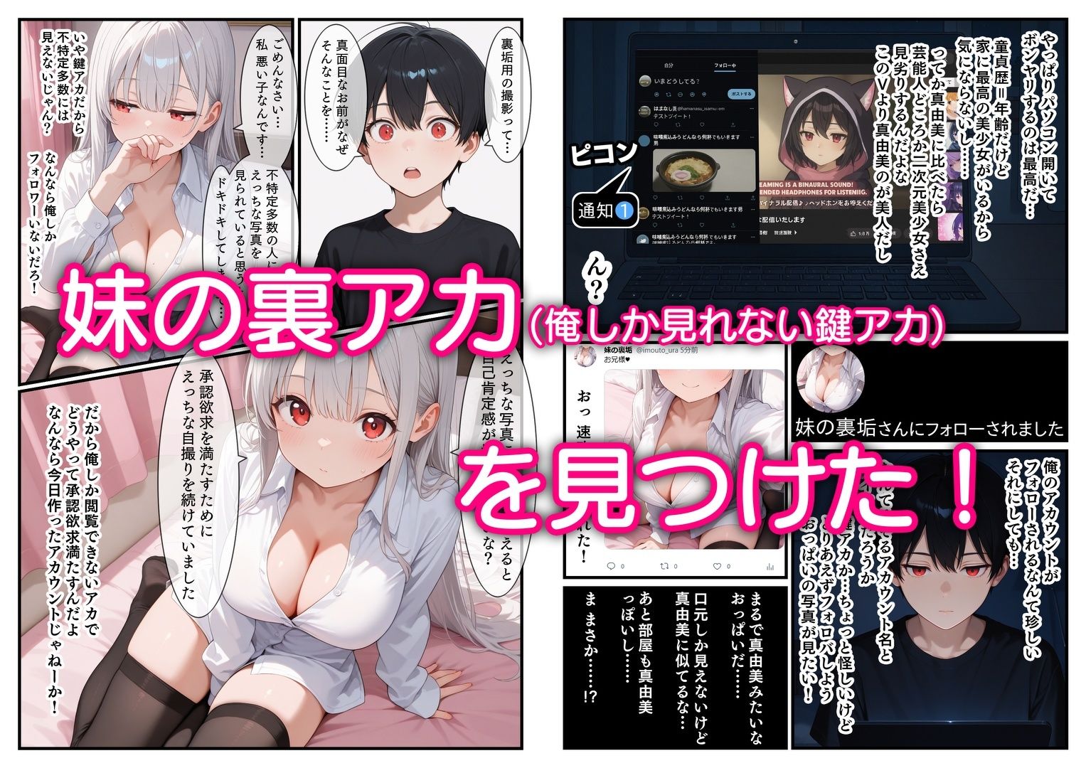 妹の裏アカを見つけた えっちした 逆レ○プされた - サンプル画像 1