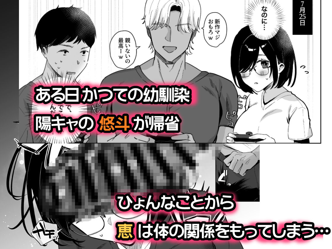 俺の地味彼女は夏休みだけあいつ専用のオナペット - サンプル画像 2