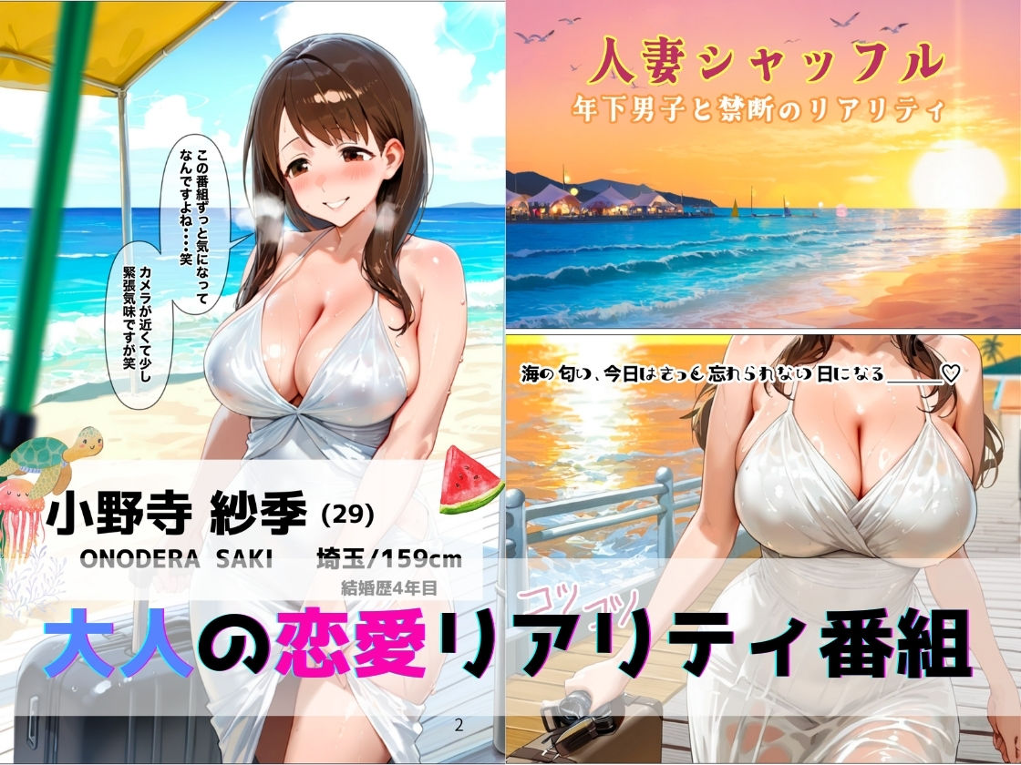 人妻シャッフル〜年下男子と禁断のリアリティ - サンプル画像 1