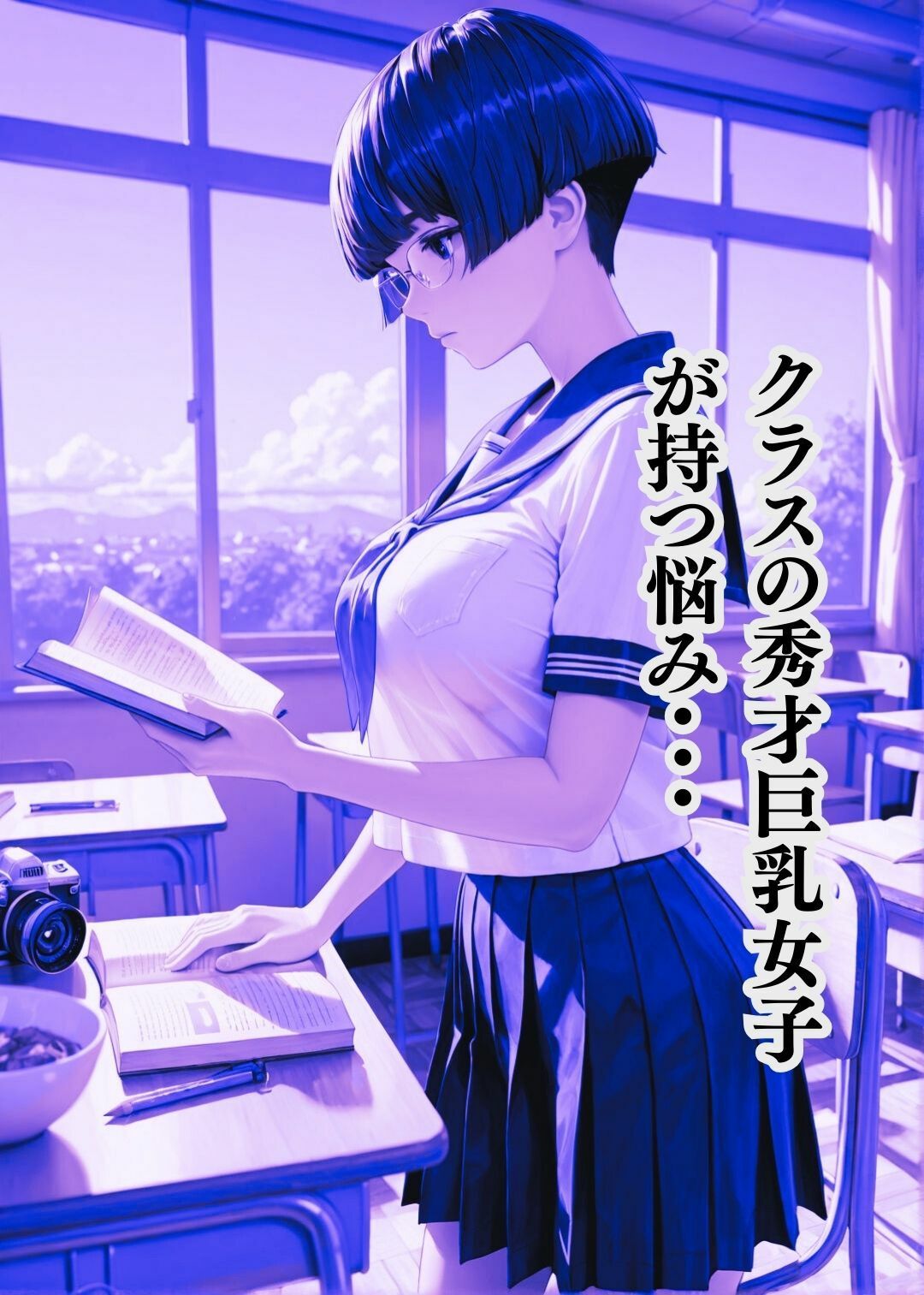 クラスの秀才巨乳女子が オレに体当たりで疑問を 解決しに来た話 - サンプル画像 1