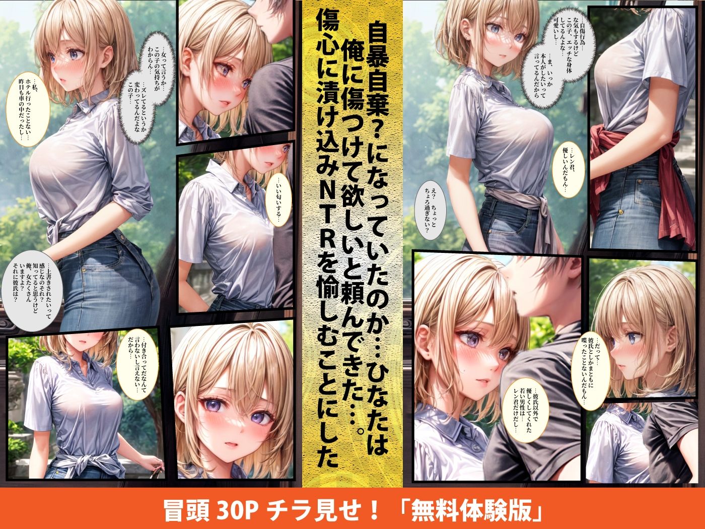 【実話】連続NTR:マンネリ化の女（21）が出会い系でNTRヤリ捨て傷心だったので追撃寝取ったらドツボにハマっていた話 - サンプル画像 6