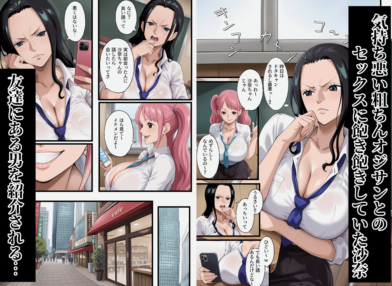 粗チンしか知らないパパ活JKがキモオジの絶倫チ●ポに堕ちるまで - サンプル画像 2