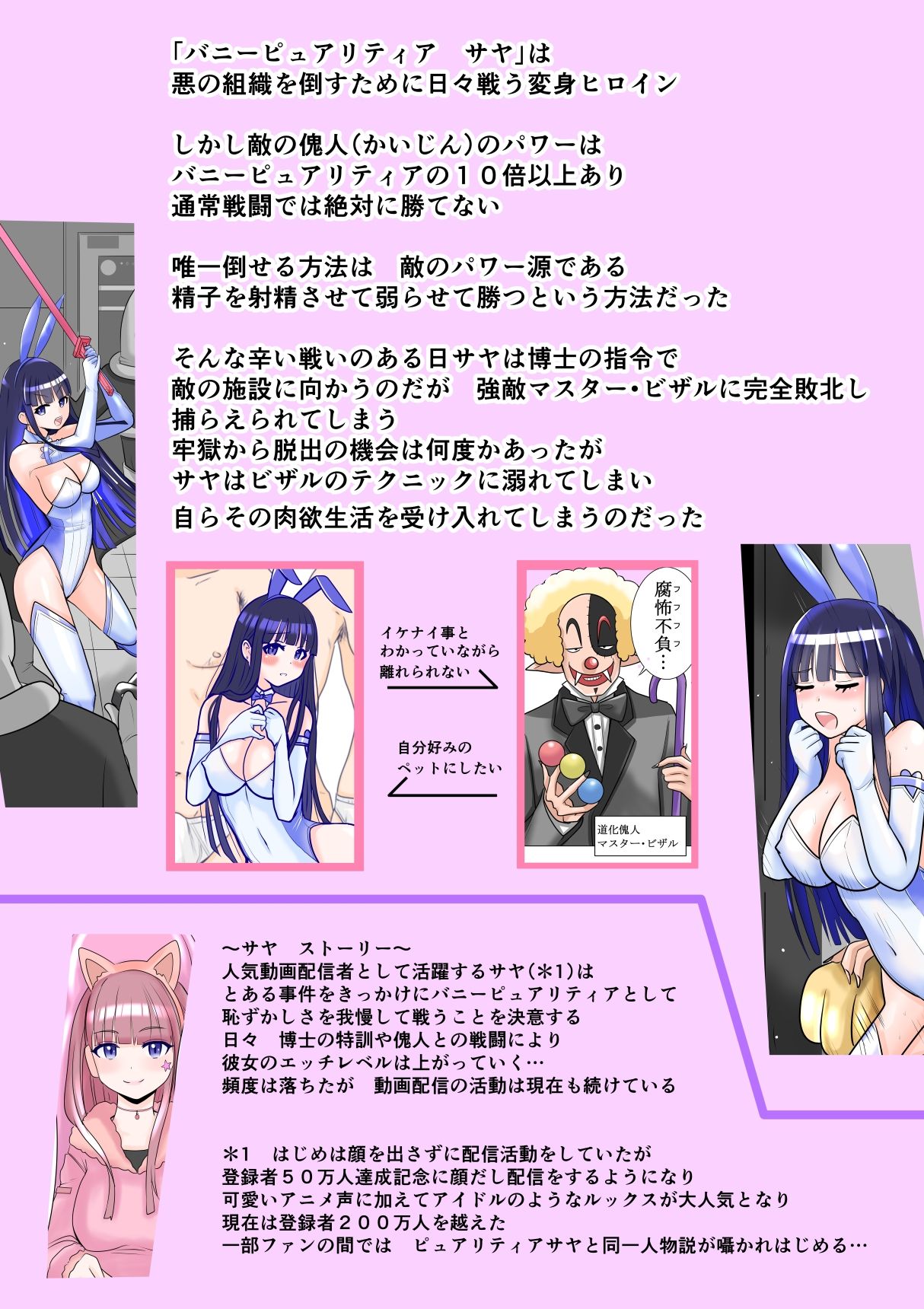恥辱変身バニーピュアリティア サヤ 03  性介護の牢獄・肉欲のスタジオ撮影編 - サンプル画像 2