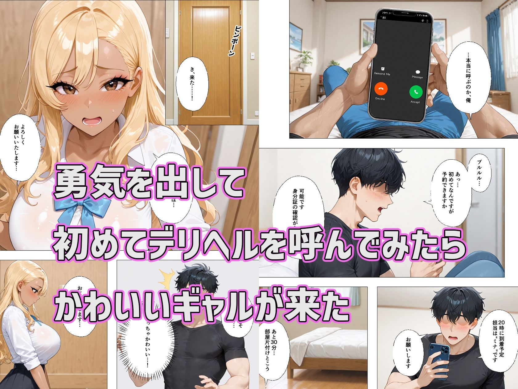 デリヘル呼んだら敏感ギャルが来た - サンプル画像 1