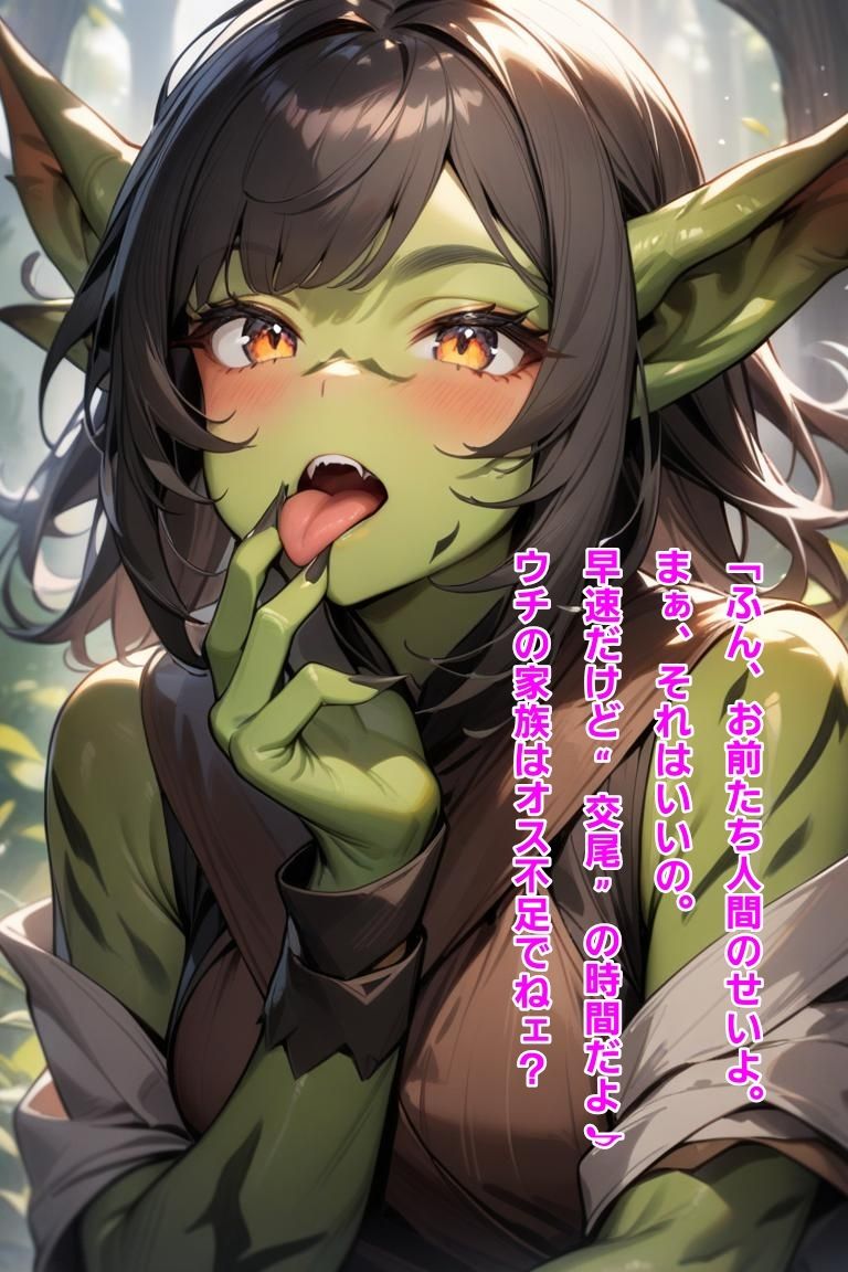 モンスター娘に蹂躙されて〜オーク・ゴブリン・ドライアド編〜 - サンプル画像 2