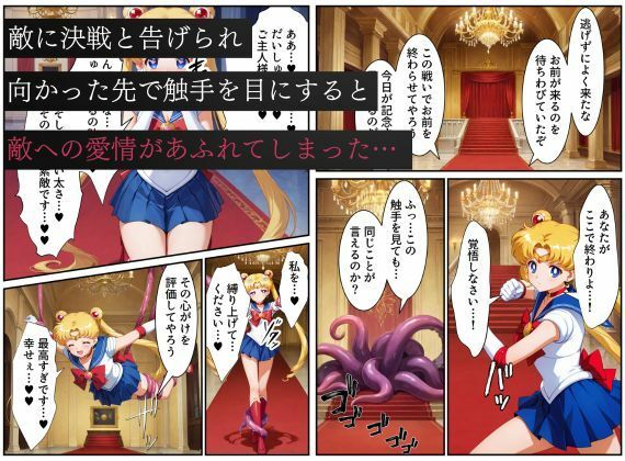 美少女戦士セーラー●ーン悪堕ち〜触手怪人に敗北し、闇堕ちさせられてしまう…〜 - サンプル画像 8