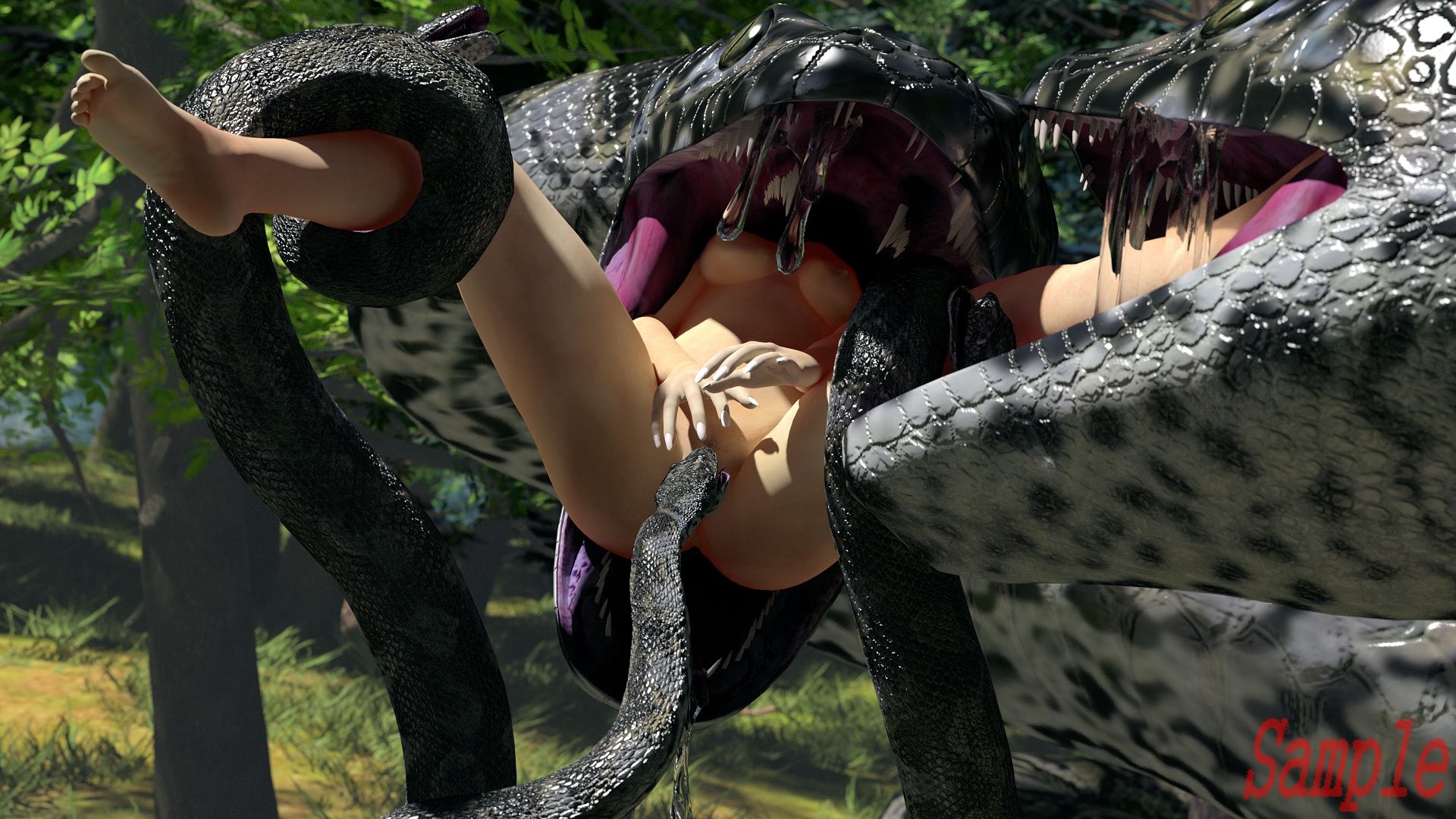 丸呑み大蛇 - サンプル画像 3