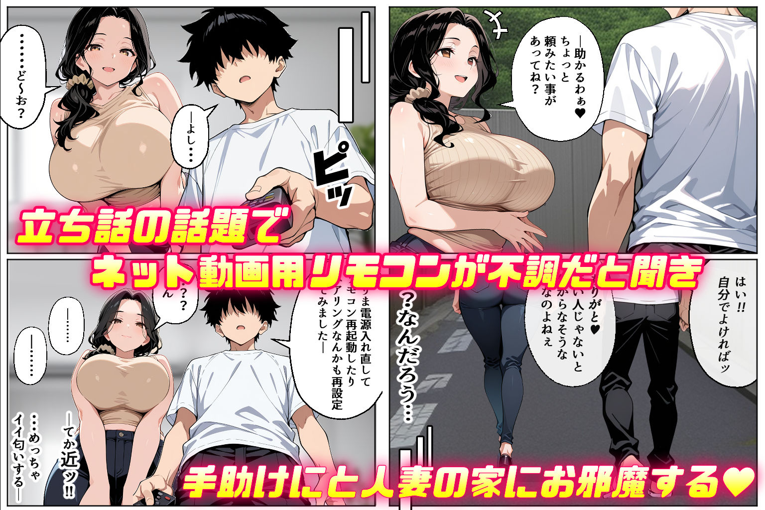 【沼らせ妻】距離感バグった人妻に沼らされる男の話 - サンプル画像 5