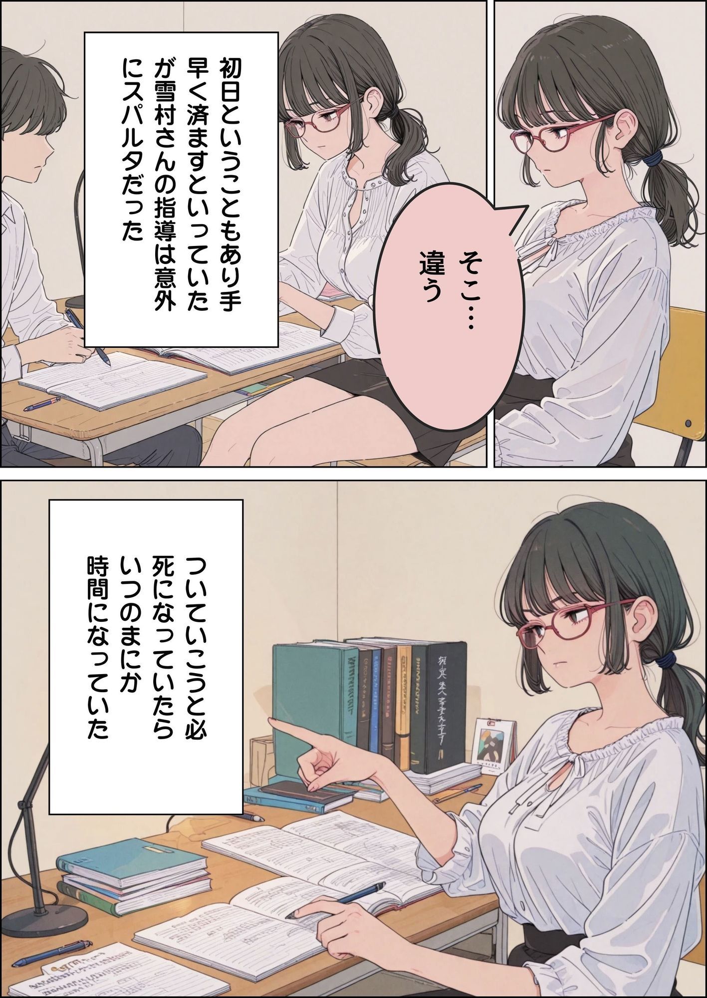 訳あって親戚の人妻に家庭教師してもらうことになった - サンプル画像 9