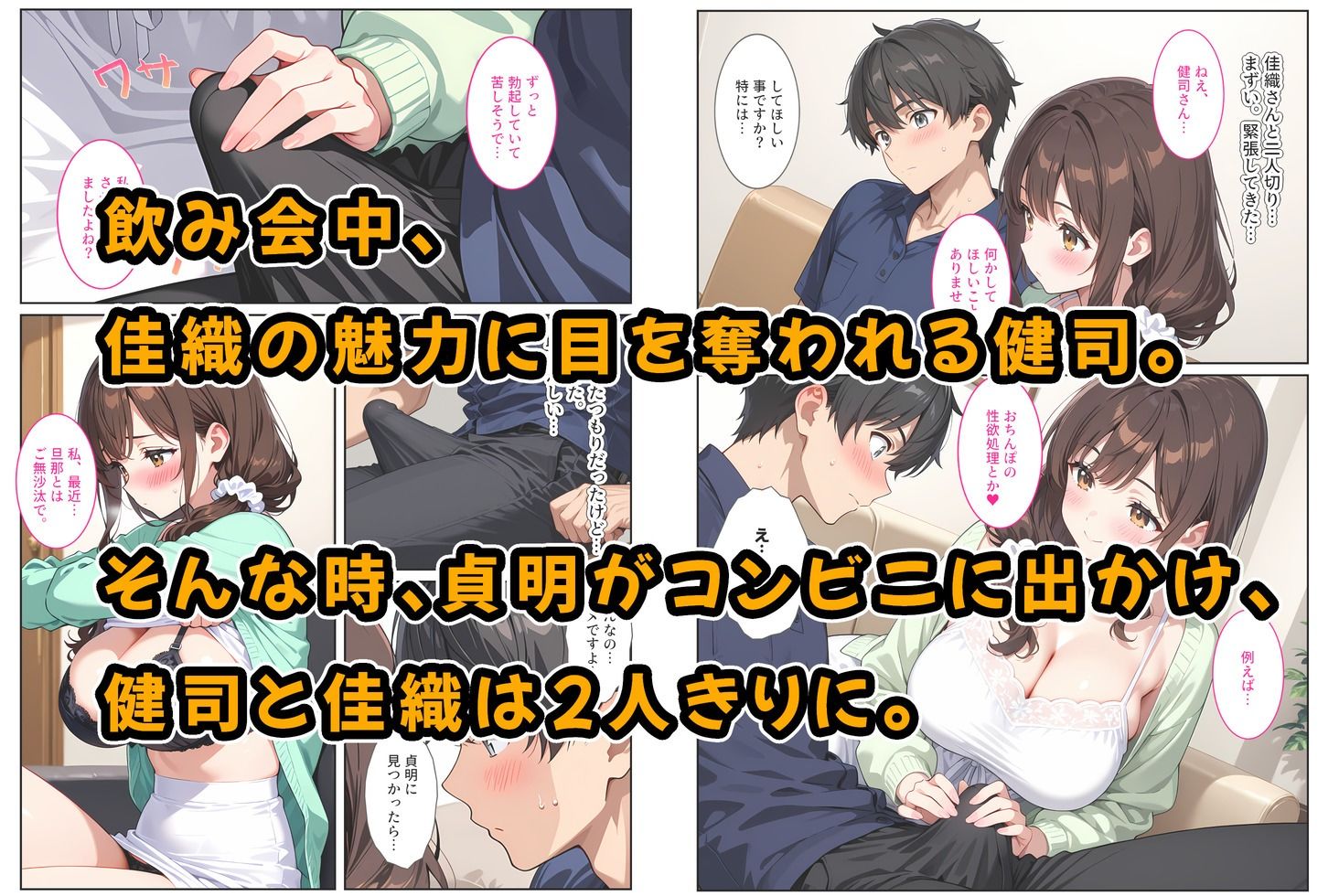 友人の爆乳妻に誘惑されて思わず孕ませた話 - サンプル画像 3