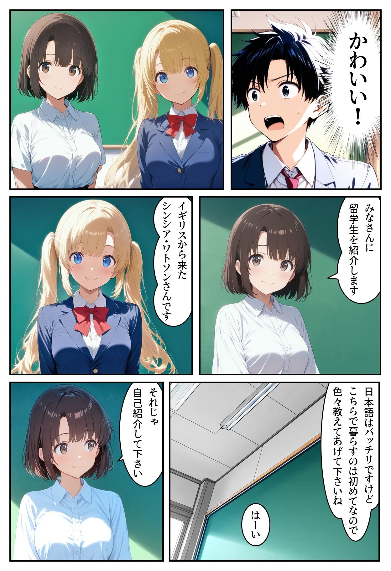 僕の彼女は英国出身の金髪美少女 - サンプル画像 3