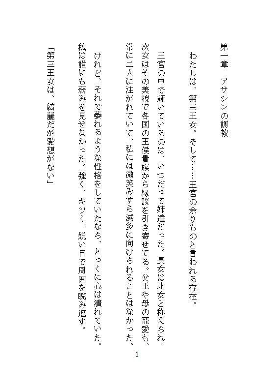 余りもの第三王女は冷酷アサシンの囚われ姫。全穴調教と連続絶頂の果てに快楽支配に堕ちる - サンプル画像 8