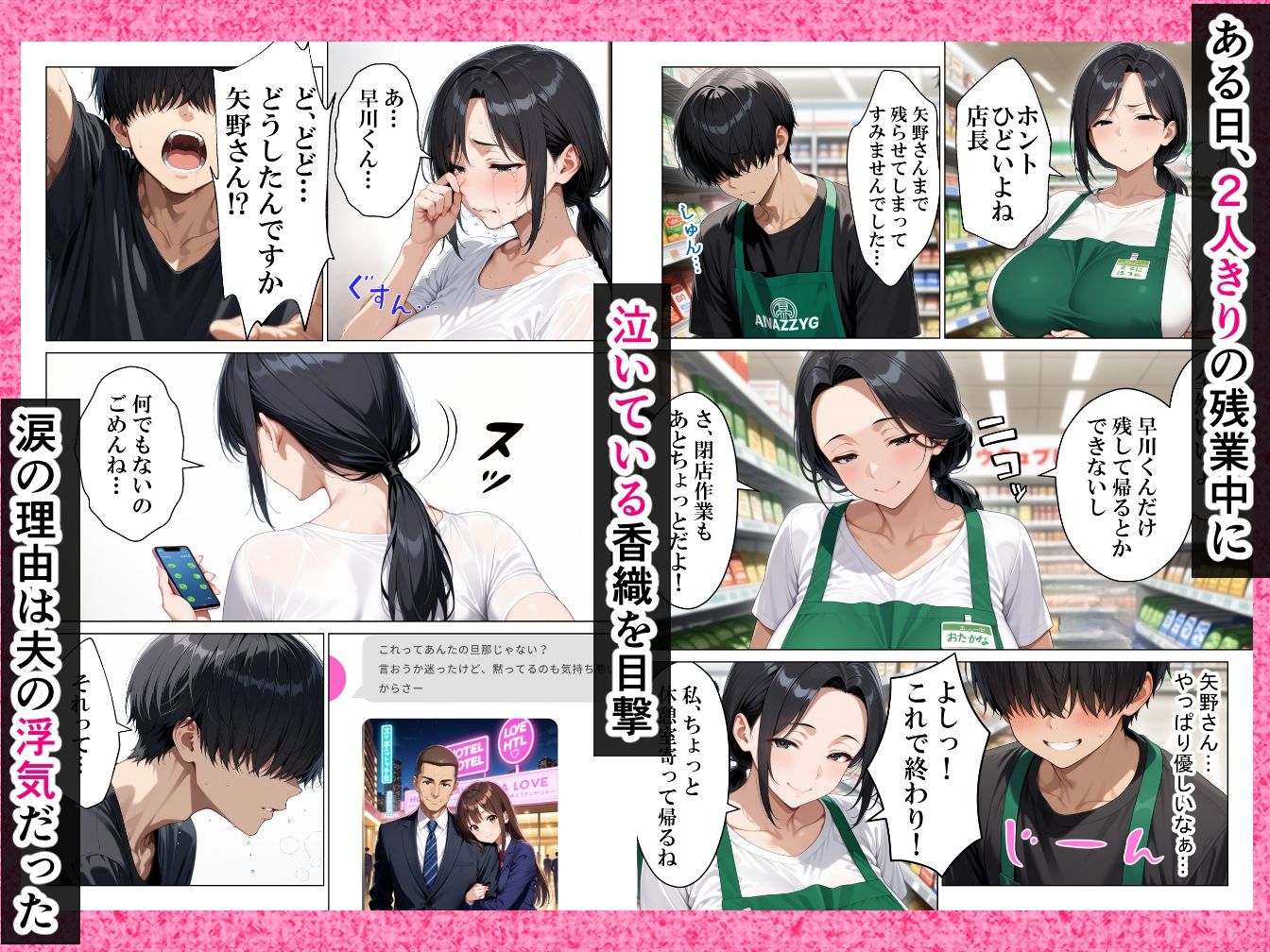 本気で好きになったバイト先の人妻を寝取って壊れるまで中出しセックスした話 - サンプル画像 3