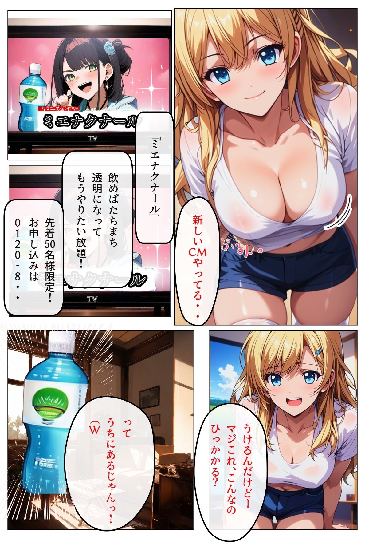 女の子が透明人間になったらする事 - サンプル画像 2