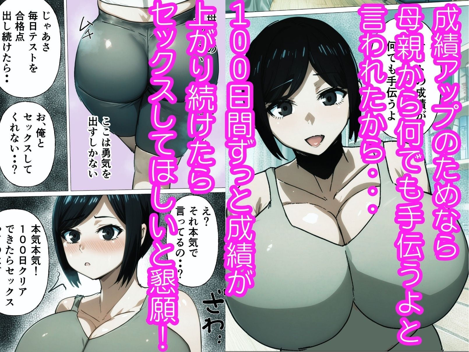 俺は100日後に母さんと必ずセックスしてみせる - サンプル画像 1