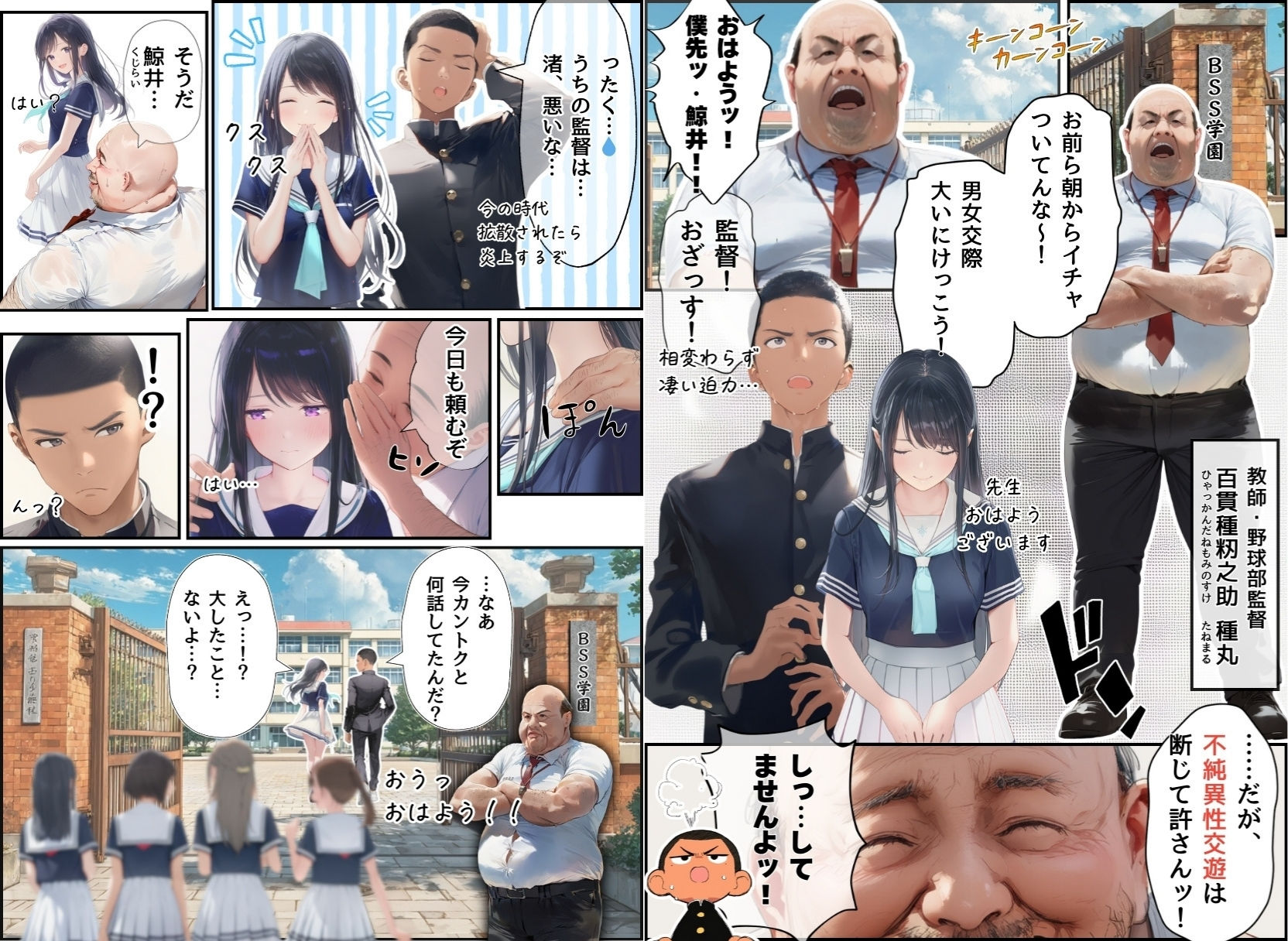 想いを寄せていた幼馴染みが中年メタボ教師（BMI40）と肉体関係だった件 - サンプル画像 3