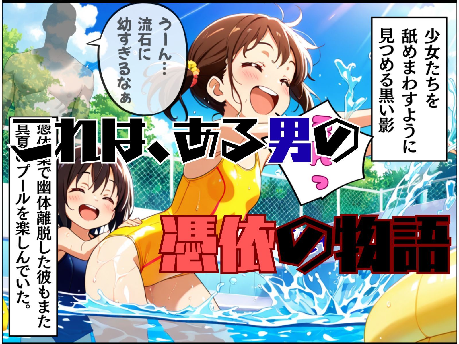 真夏のプールで・・・美女の体は俺のもの - サンプル画像 1