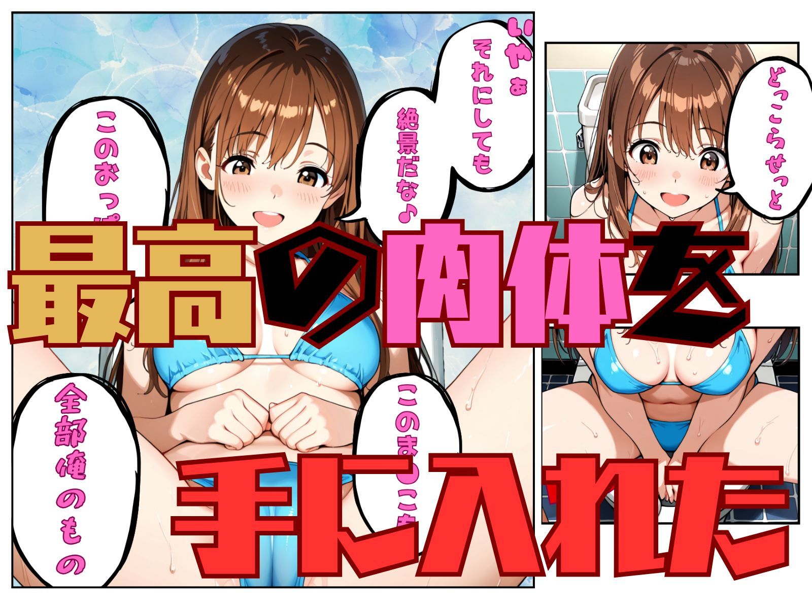 真夏のプールで・・・美女の体は俺のもの - サンプル画像 6