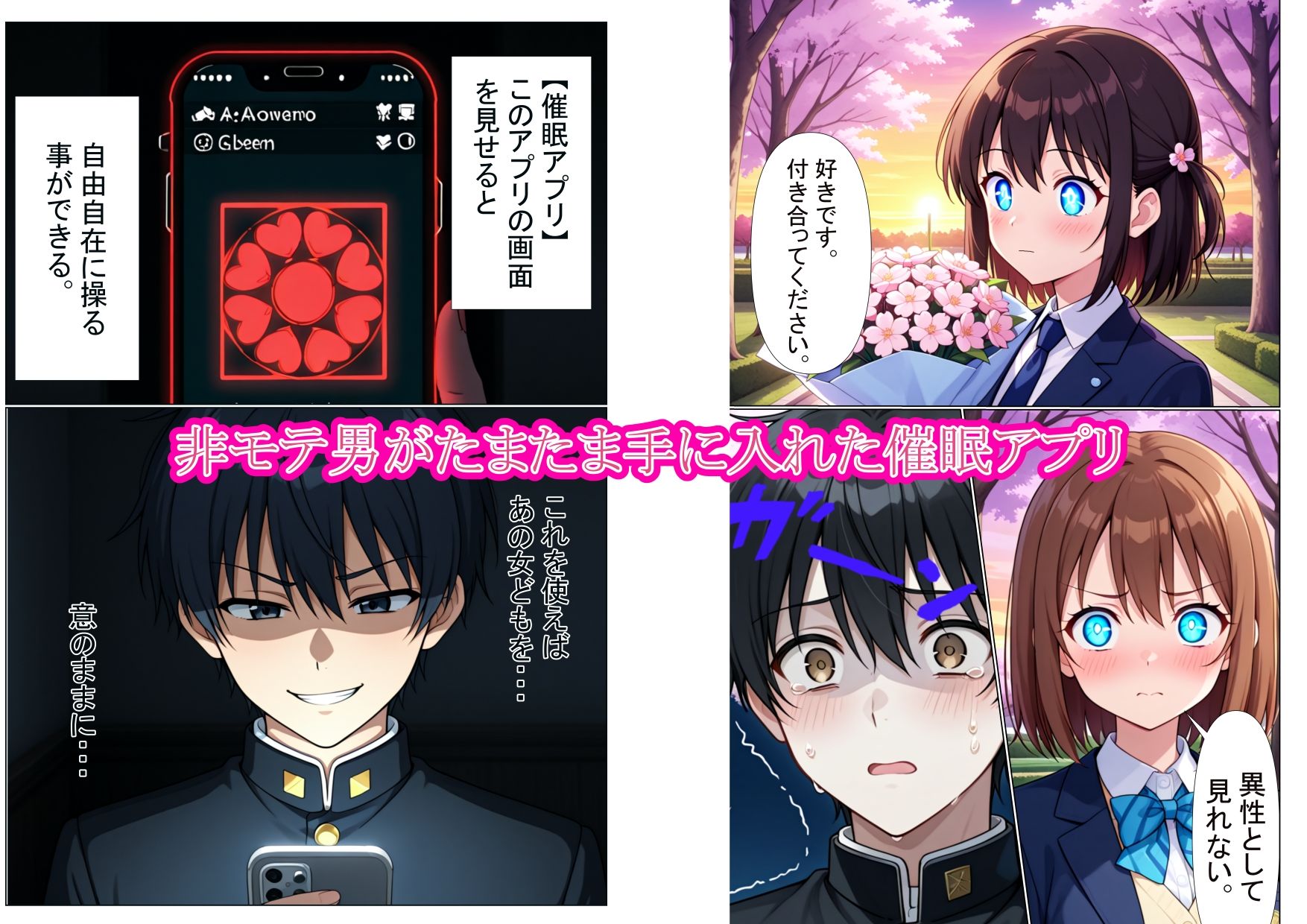 催●アプリを使用し、母娘を完全に性奴●にする話 - サンプル画像 1