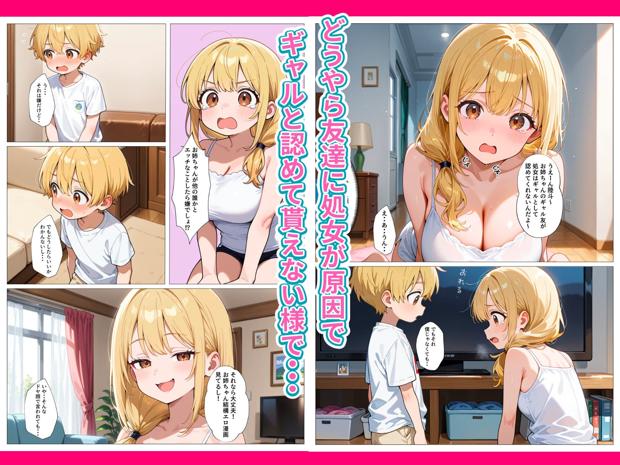 処女のままじゃギャル失格！弟チンポでギャルデビュー目指すお姉ちゃん - サンプル画像 3