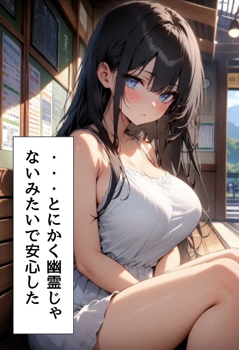 爆乳匿名少女と田舎駅セックス - サンプル画像 7