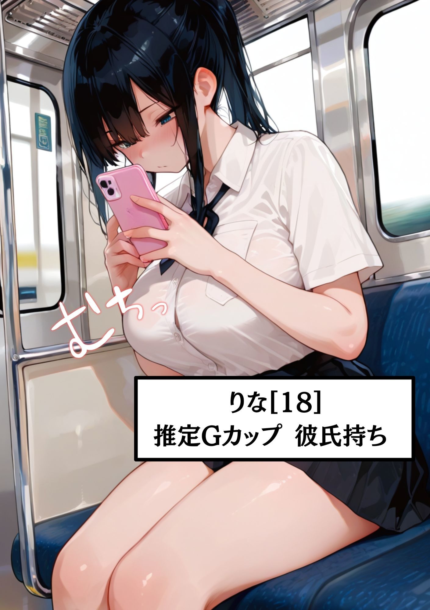 【彼氏持ち中出しNTR】彼氏持ちのりな［18］Gカップ女子校生を電車でNTR｜中出しダメって言われても分からせ中出し孕ませ - サンプル画像 1