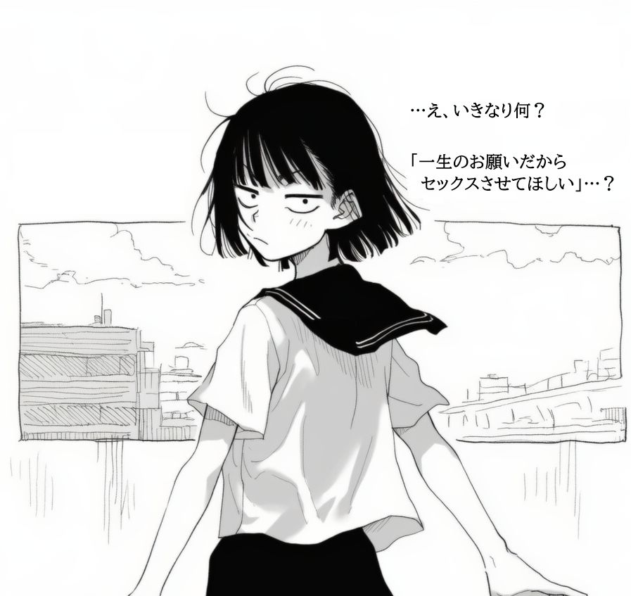 目つきが悪いダウナー系サブカルJKに無許可中出しして妊娠させる - サンプル画像 1