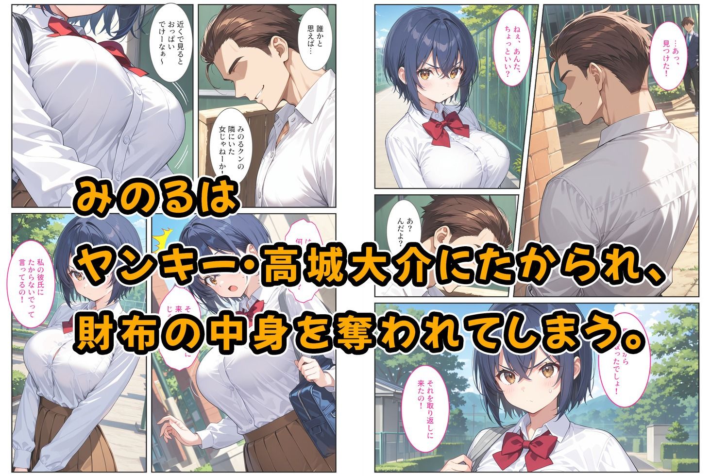 僕の爆乳彼女が絶倫ヤンキーに寝取られて性玩具にされる話 - サンプル画像 2