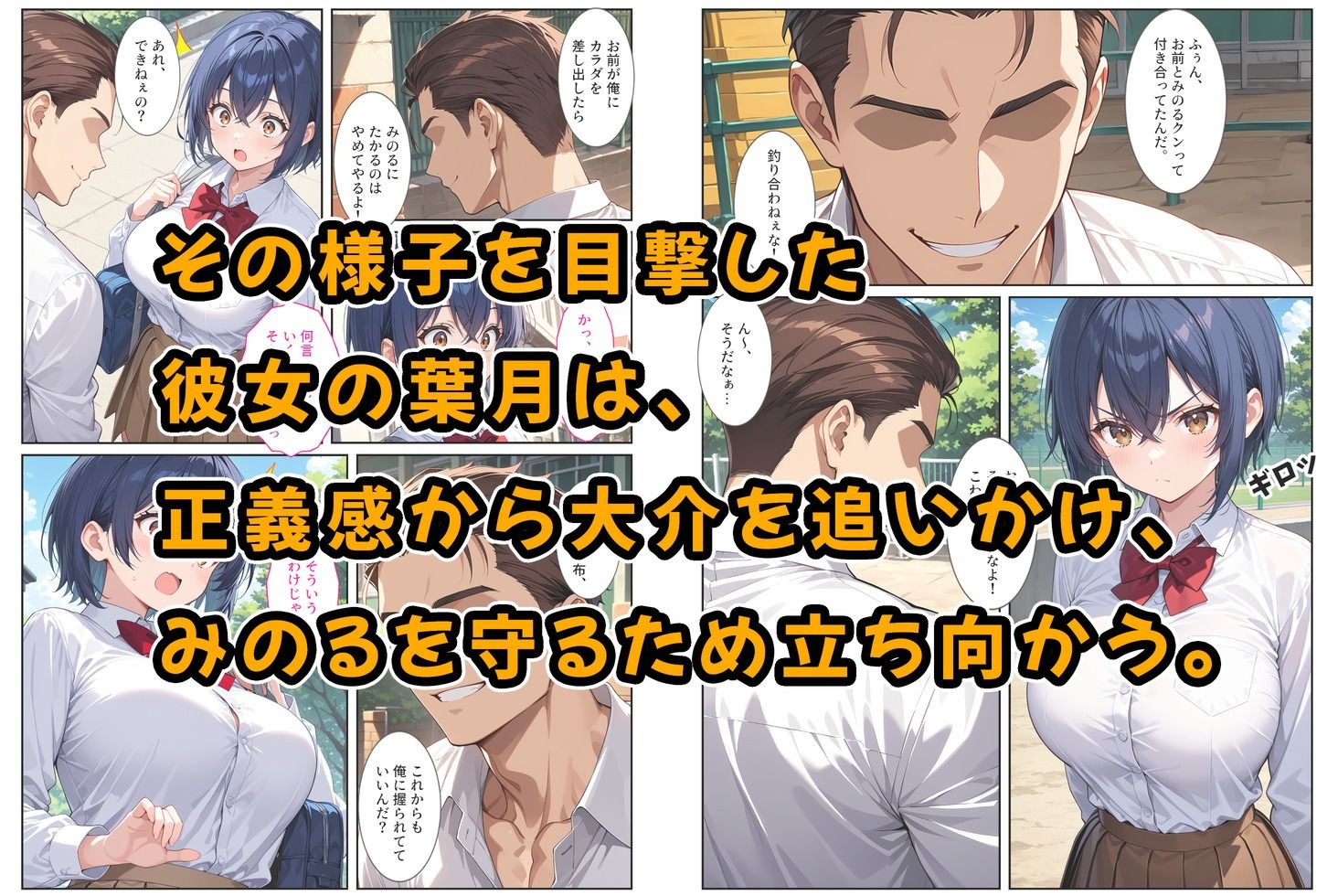 僕の爆乳彼女が絶倫ヤンキーに寝取られて性玩具にされる話 - サンプル画像 3