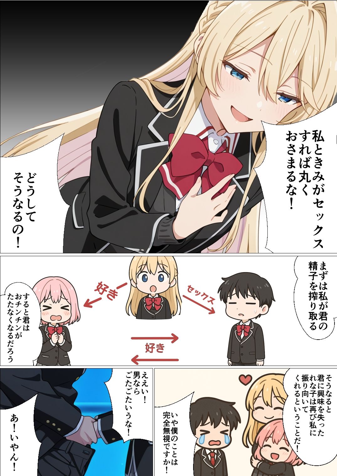 わたしがチンポを挿入できるわけないじゃん、ムリムリ！2 - サンプル画像 10