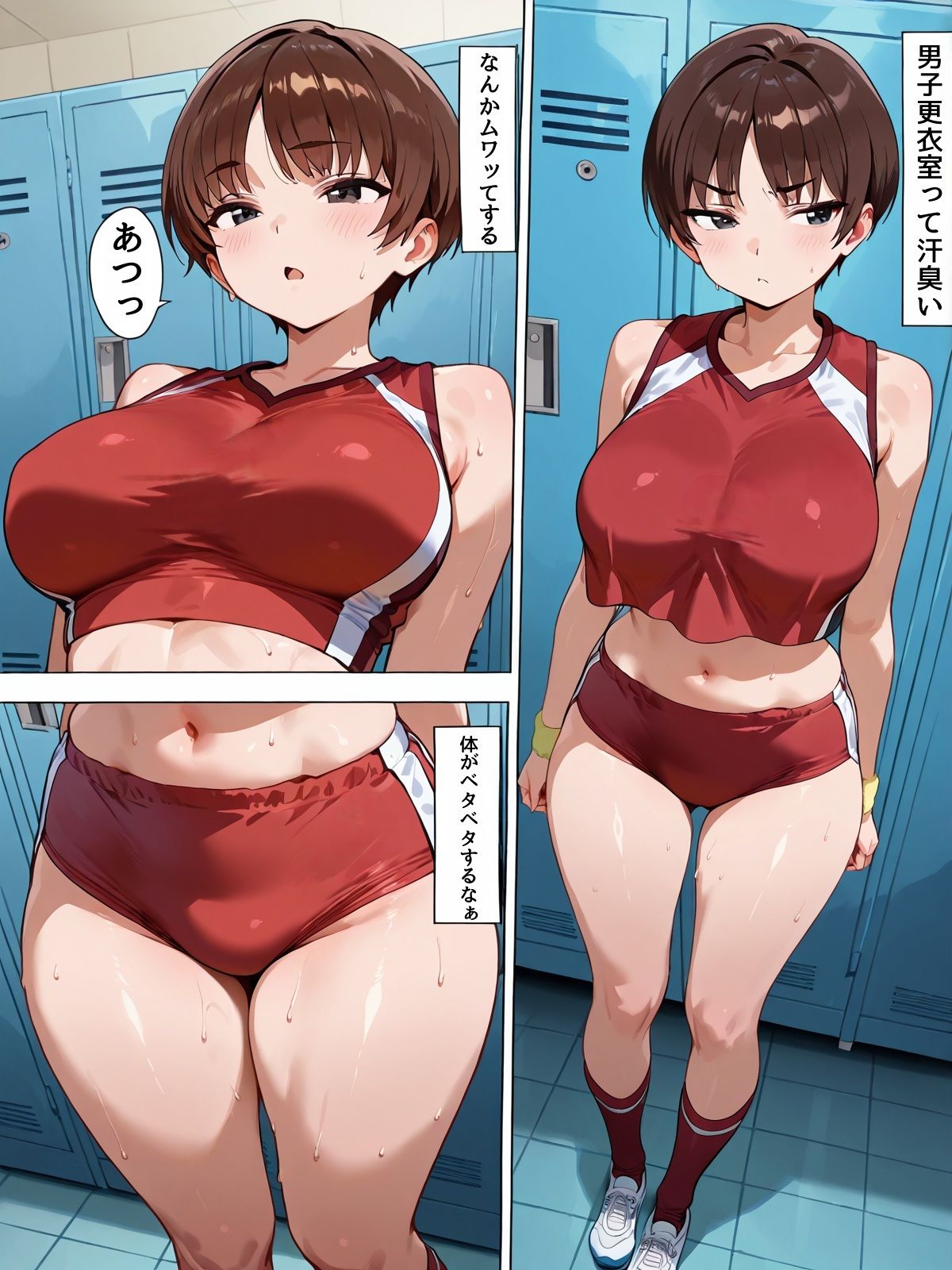 強気な陸上部女子が生中出しで子宮開発されて堕ちる汗だくエッチ - サンプル画像 3