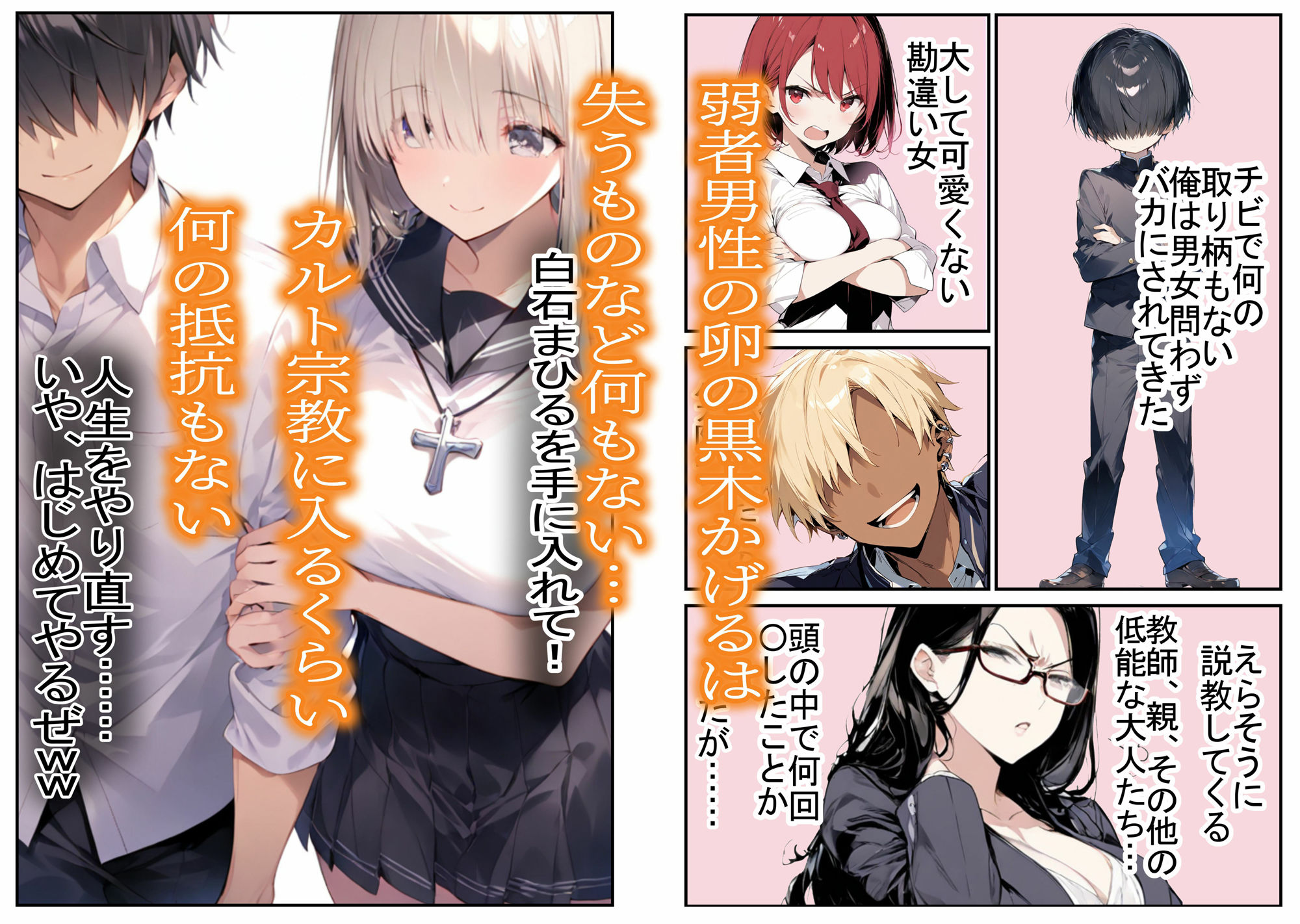 カルト宗教の巨乳同級生と付き合ってヤリまくる話 - サンプル画像 5