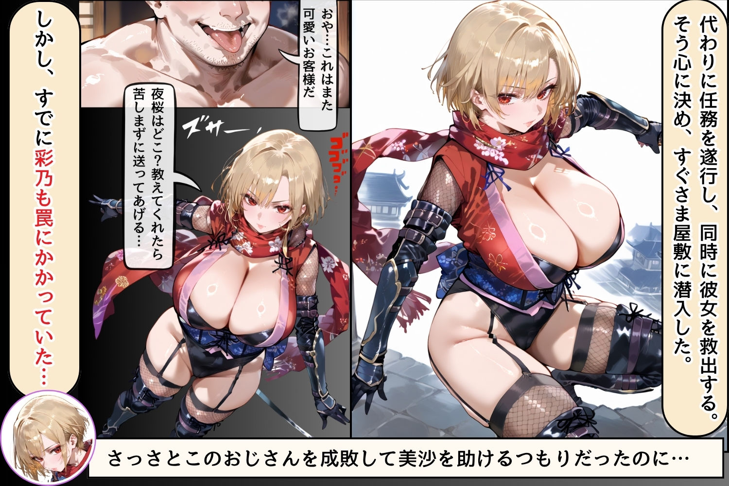 人妻くノ一  母忍！催●変態お代官の屋敷から脱出せよ。 - サンプル画像 8