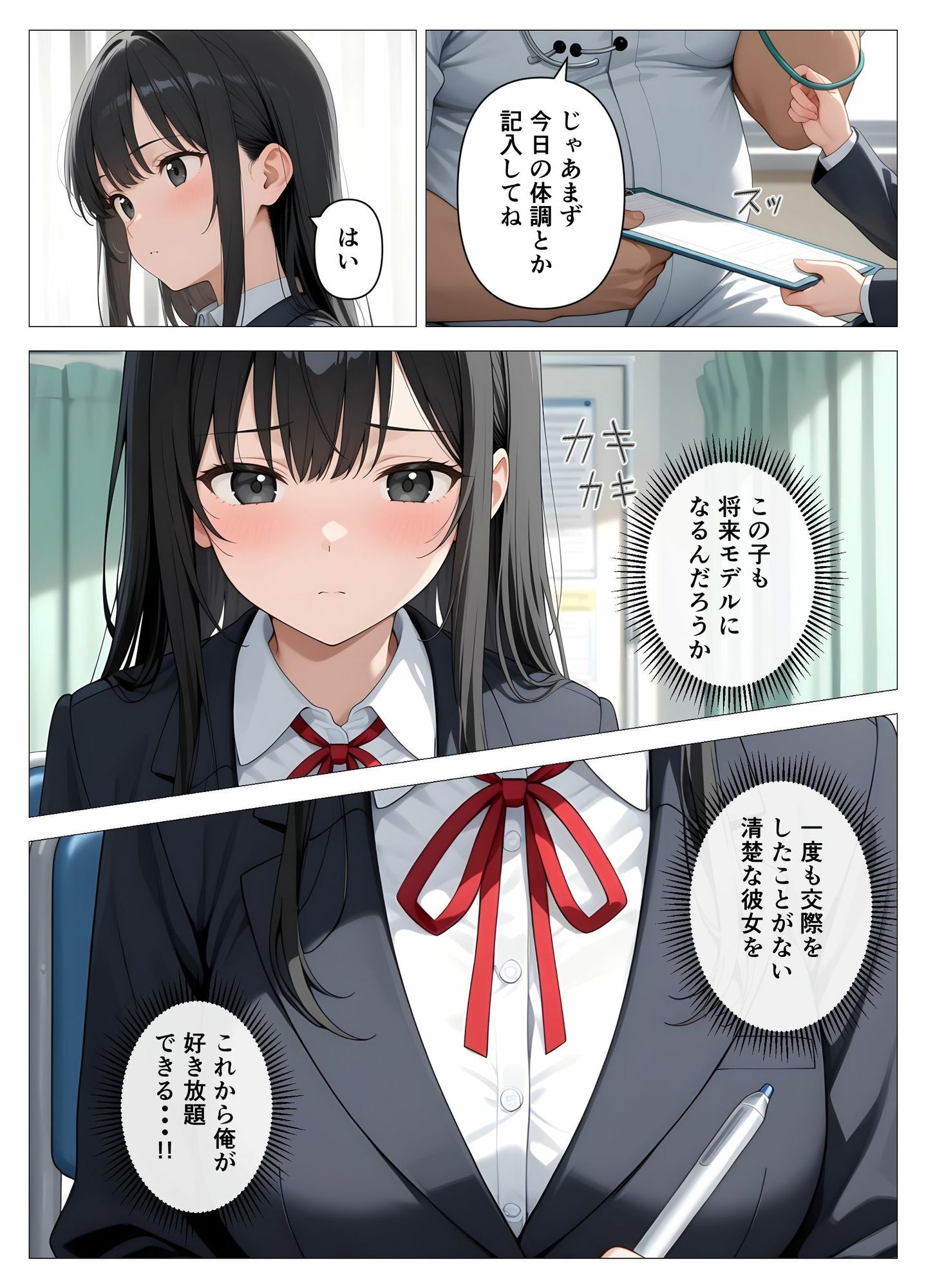 内科検診の担当医になって女子校生を好き放題 - サンプル画像 7
